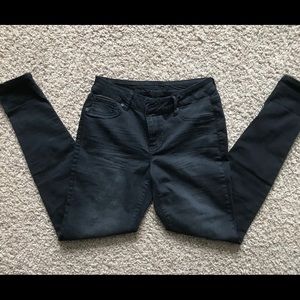 Black denim jeans